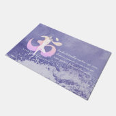 Yoga Meditation Tree Pose Zitate Willkommen Fußmatte (Schrägansicht)