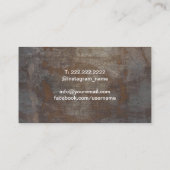 Yoga & Meditation Wellness WELLNESS-CENTER Vintag Visitenkarte (Rückseite)