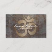 Yoga & Meditation Wellness WELLNESS-CENTER Vintag Visitenkarte (Vorderseite)