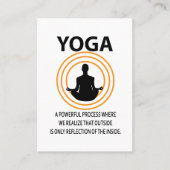 Yoga Meditation Yoga Instructor Visitenkarte (Vorderseite)