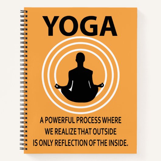 Yoga Meditation Yoga Notizblock (Vorderseite)
