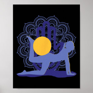 Yoga-Meditationen Chakren Mandalas Contrology Pila Poster