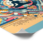 Yoga-Meditations-Kunstposter Poster (Ecke)