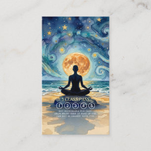 Yoga-Meditations-Sternenhimmel-Mond 5-Klassen-Pass Treuekarte
