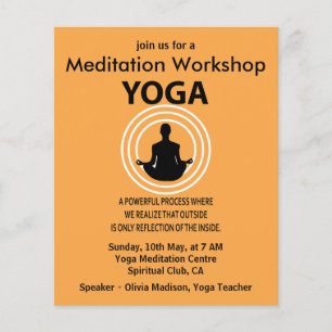 Yoga-Meditations-Workshop Yoga-Wellness Flyer