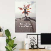 Yoga-Meditations-Zitatposter Poster (Heimbüro)