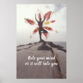 Yoga-Meditations-Zitatposter Poster (Vorne)