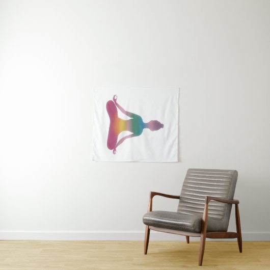 Yoga, Meditationsband Wandteppich (Beispiel (Horizontal))