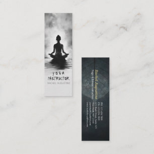 Yoga-Meditationslehrer Lotus-Pose Tintenmalerei Mini Visitenkarte