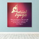 Yoga-Meditationslehrer Pilates-Fitness Leinwanddruck (Insitu (Holzboden))