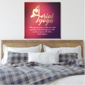 Yoga-Meditationslehrer Pilates-Fitness Leinwanddruck (Insitu (Schlafzimmer))