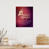 Yoga-Meditationslehrer Pilates-Fitness Poster (Küche)