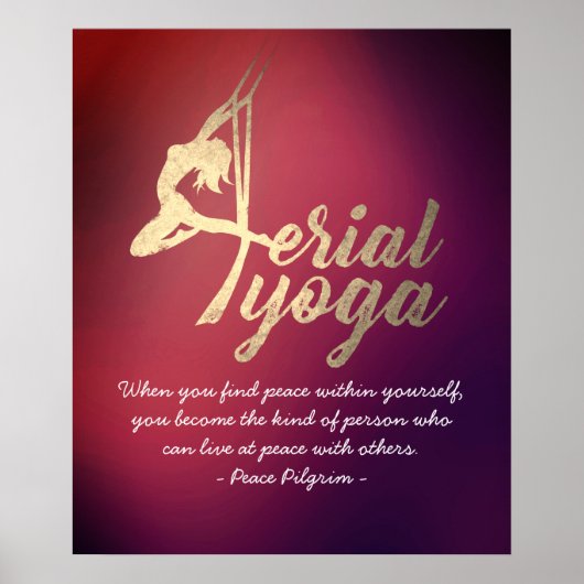 Yoga-Meditationslehrer Pilates-Fitness Poster (Vorne)