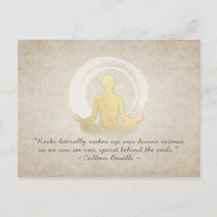 YOGA-Meditationslehrer-Zitat Einfache Pose ZEN Postkarte