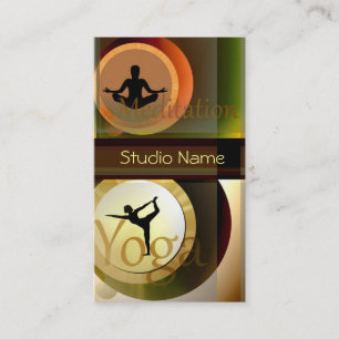 Yoga-Meditationsstudio-Visitenkarte Visitenkarte