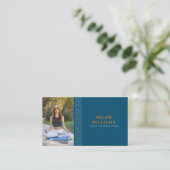 Yoga-Meditationszentrum für Foto Visitenkarte (Stehend Vorderseite)