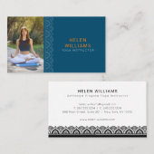 Yoga-Meditationszentrum für Foto Visitenkarte (Vorne/Hinten)