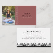 Yoga-Meditationszentrum für Foto Visitenkarte (Vorne/Hinten)