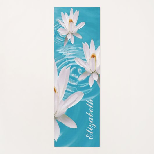 YOGA MEDITING INDIVIDUELLE NAME WHITE LOTUS YOGA M YOGAMATTE (Vorderseite)