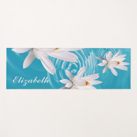 YOGA MEDITING INDIVIDUELLE NAME WHITE LOTUS YOGA M YOGAMATTE (Vorderseite (Horizontal))
