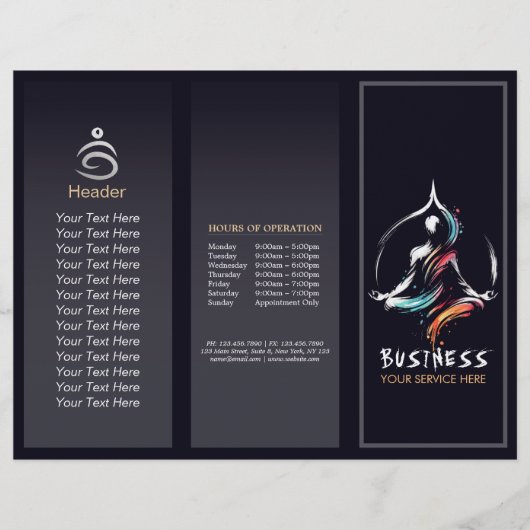 Yoga Medizin Instruktor Lotus Pose Pinselstrich (Vorderseite)