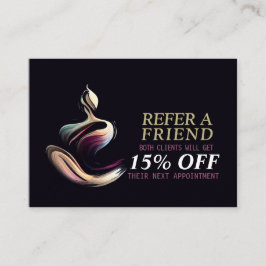 Yoga Medizin Instruktor Lotus Pose Pinselstrich Empfehlungskarte