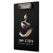 Yoga Medizin Instruktor Lotus Pose Pinselstrich Klemmbrett (Links)