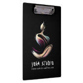 Yoga Medizin Instruktor Lotus Pose Pinselstrich Klemmbrett (Rechts)