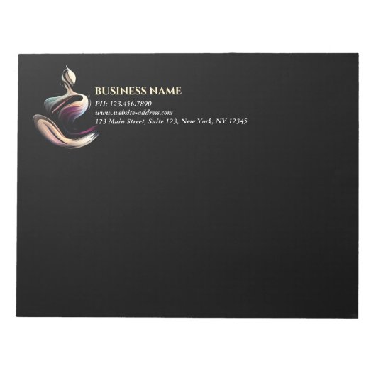 Yoga Medizin Instruktor Lotus Pose Pinselstrich Notizblock (Vorderseite)