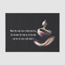 Yoga Medizin Instruktor Lotus Pose Pinselstrich Seidenpapier