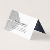 Yoga Medizin Instruktor Lotus Pose Pinselstrich Visitenkarten (Rückseite)