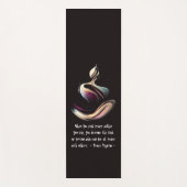 Yoga Medizin Instruktor Lotus Pose Pinselstrich Yogamatte (Vorderseite)