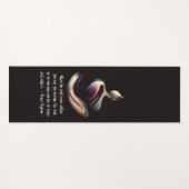 Yoga Medizin Instruktor Lotus Pose Pinselstrich Yogamatte (Vorderseite (Horizontal))