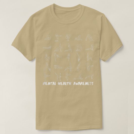 Yoga Mental Health Awareness für Frauen7012 T-Shirt (Design vorne)