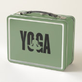 Yoga. Metall Brotdose (Rückseite)