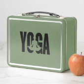 Yoga. Metall Brotdose (Beispiel)