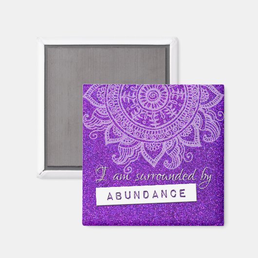 Yoga Mindful Quote Magnet (Vorderseite/Rückseite)