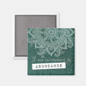 Yoga Mindful Quote Magnet (Vorderseite/Rückseite)