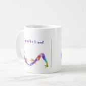 Yoga mit einer Freund Tasse (Vorderseite Links)