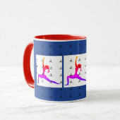 Yoga mit mehreren Farben Tasse (Vorderseite Links)