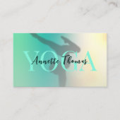 Yoga mit moderner Minzneigung Visitenkarte (Vorderseite)