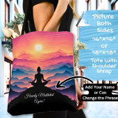 Yoga mit Sunset View - Name oder Text hinzufügen Tasche