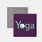 Yoga mit Yin Yang Magnet (Vorderseite/Rückseite)