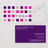 YOGA (Modquadrate) Visitenkarte (Vorne/Hinten)