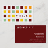 YOGA (Modquadrate) Visitenkarte (Vorne/Hinten)