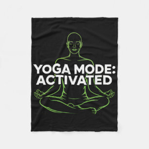 Yoga-Modus aktiviert Achtsame Fitness-Meditationsk Fleecedecke