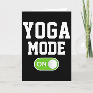 Yoga-Modus Ein Lustige Yogini Yogi  Karte