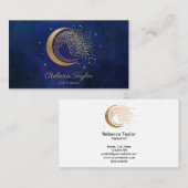 Yoga-Mond-Reisebus WILLOW Goldener Bus Visitenkarte (Vorne/Hinten)