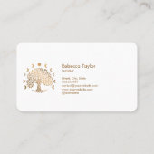 Yoga-Mondphasen des Lebenstherapeuten Visitenkarte (Rückseite)