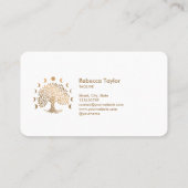 Yoga-Mondphasen des Lebenstherapeuten Visitenkarte (Rückseite)